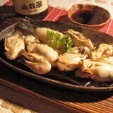牡蠣の昆布〆酒蒸し